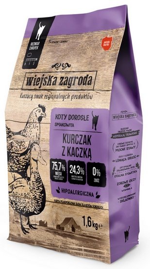 Wiejska Zagroda Kot – Kurczak z kaczką 1,6kg