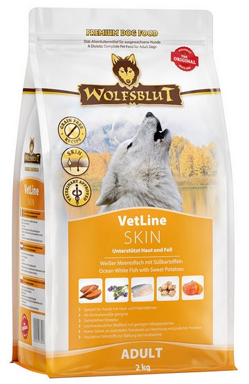 Wolfsblut Dog VetLine Skin – wsparcie skóry i sierści bez zbóż