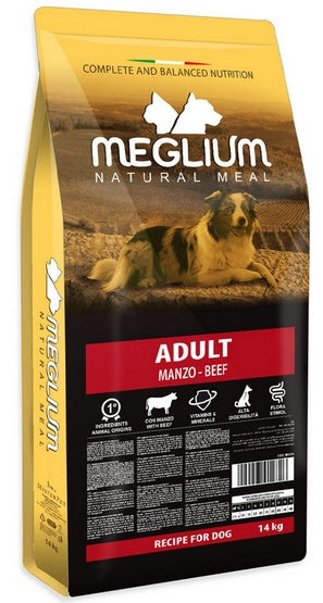 Meglium Dog Adult Beef 14kg – wołowina 16% w recepturze