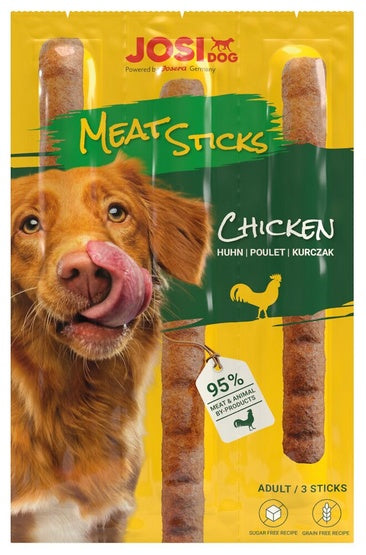Josera JosiDog Meat Sticks Chicken 33 g – łatwe porcjowanie dzięki rowkom