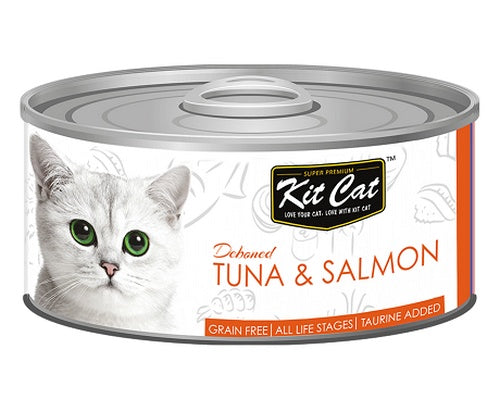 Kit Cat Tuna & Salmon puszka 80g – bezzbożowa karma z tuńczykiem i łososiem