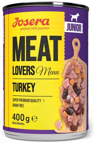 Josera Meat Lovers Menu Junior Indyk puszka 400g - Image 2