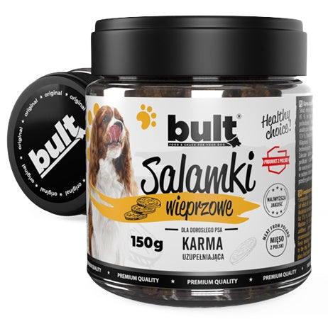 Bult salamki wieprzowe dla psa 150 g - wysoka zawartość mięsa 95% - Image 1