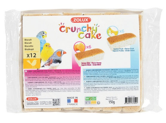 Zolux Crunchy Cake miód/owoc 12szt - Image 1