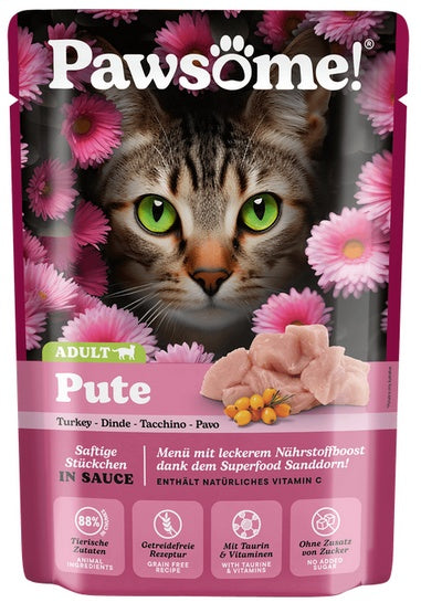 Pawsome Adult Pute – indyk saszetka 85g