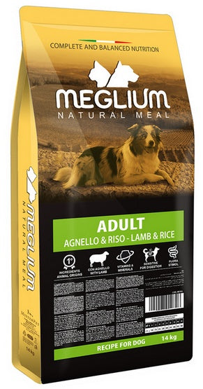 Meglium Dog Adult Lamb & Rice 14kg – jagnięcina i ryż dla wrażliwego trawienia