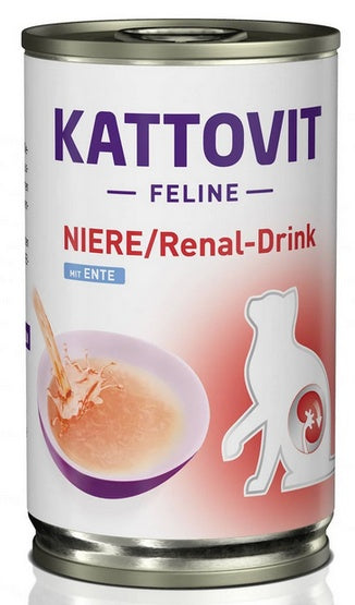 Kattovit Feline Drink Niere/Renal kaczka napój 135ml – wysoka wilgotność 96% dla wsparcia nerek