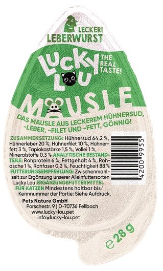 Lucky Lou Mausle Kiełbasa z wątróbki 28g - Image 1
