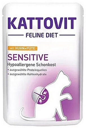 Kattovit Feline Diet Sensitive kurczak i indyk saszetka 85g - Image 3