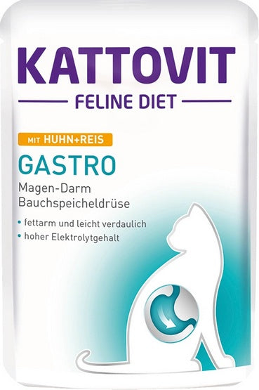Kattovit Feline Diet Gastro kurczak i ryż saszetka 85g - Image 3