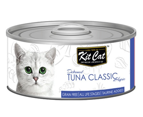 Kit Cat Tuna Classic puszka 80g – bezzbożowa receptura z tuńczykiem bez ości