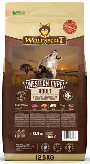 Wolfsblut dog western cape - bezzbożowa karma ze strusiem i batatami - Image 1