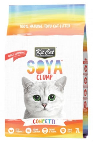 Kit Cat Żwirek ECO SoyaClump Confetti 7L / 2,5kg - Image 1