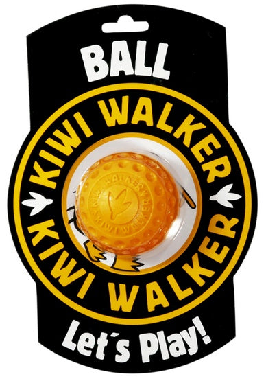 Kiwi walker let's play ball - pomarańczowa piłka do aportowania - 8 cm - Image 1