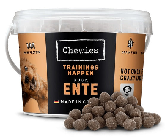 Chewies Trainings-Happen kaczka - miękkie monobiałkowe kąski treningowe - Image 1
