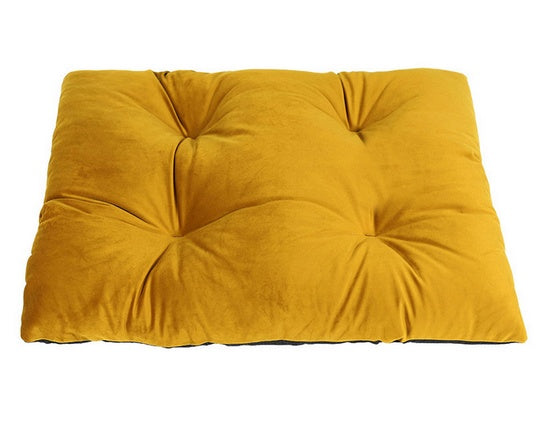 MIMIKO Pets Legowisko Poducha Velvet 70x50cm musztarda - Image 1