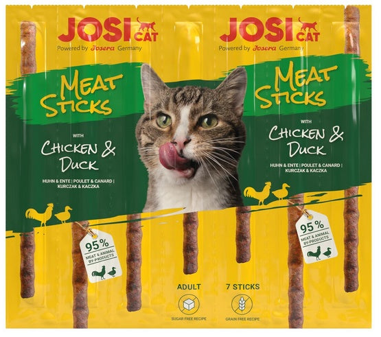 Josera JosiCat Meat Sticks Chicken & Duck 35g - mięsne patyczki bez zbóż i cukru - Image 1