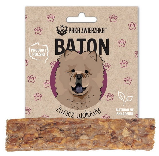 Paka Zwierzaka baton żwacz wołowy 12 cm - twardy gryzak bez kleju i barwników - Image 1