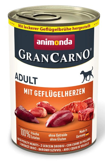 Animonda GranCarno Original Adult drobiowe serca – mięsna karma bez zbóż
