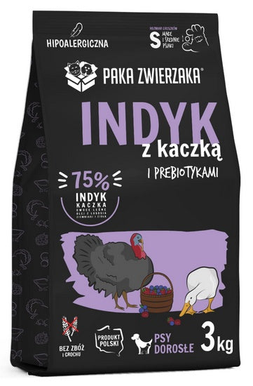 Paka Zwierzaka Seventh Heaven indyk z kaczką Mini 3 kg - małe chrupki bez zbóż i grochu - Image 1