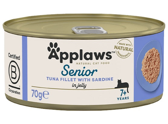 Applaws puszka dla kota Senior tuńczyk & sardynka 70g - Image 1
