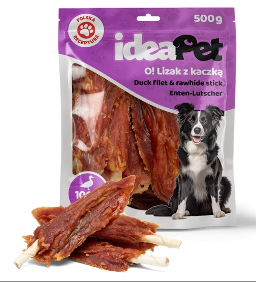 IdeaPet Lizak z kaczką 500g - Image 1