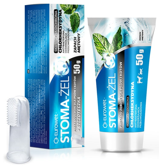 Stoma-żel – zestaw z chlorheksydyną i szczoteczką