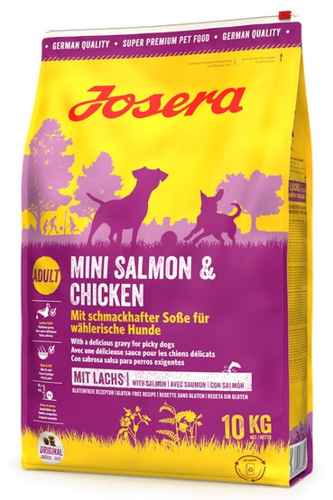 Josera Mini Salmon & Chicken Adult 10 kg - sos w proszku dla większej smakowitości - Image 1