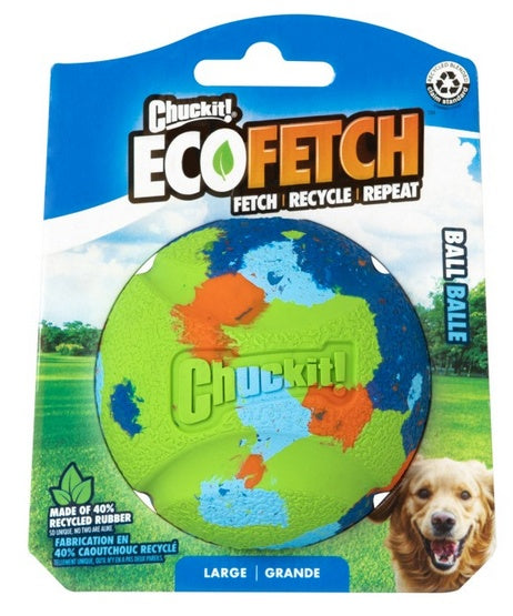 Chuckit! Eco Fetch Ball large - piłka z 40% gumy z recyklingu - Image 1