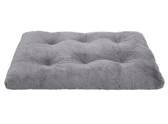 MIMIKO Pets legowisko Shaggy prostokątne XXL 115x75cm szare - antypoślizgowy spód i miękka tkanina - Image 1