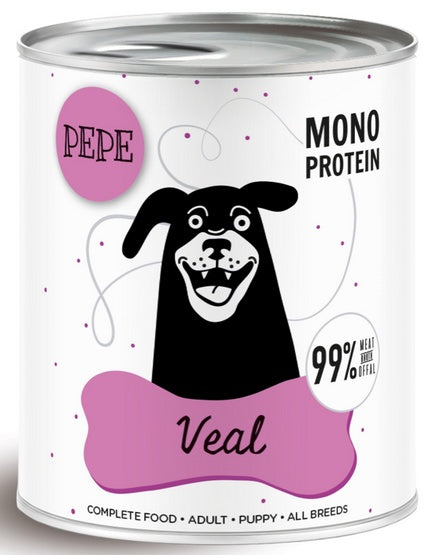 Paka Zwierzaka PEPE Veal (cielęcina) puszka 800g - Image 1