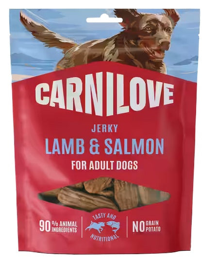 Carnilove Dog Jerky Lamb & Salmon – jagnięcina i łosoś 100g