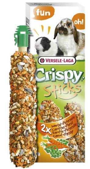 Versele-Laga Crispy Sticks Rabbit & Guinea Pig Carrot - kolby dla królików i świnek z marchewką 110g - Image 2
