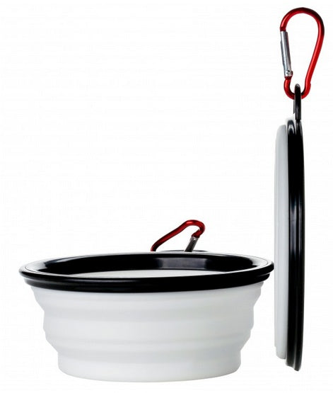 Pet Supplies miska podróżna Travel Bowl 350ml – składana z karabińczykiem