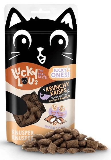 Lucky Lou Lucky Ones Krunchy Krisps Kurczak & Łosoś 60g - Image 1