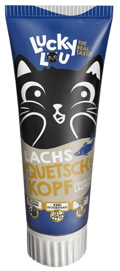 Lucky Lou Quetschkopfe łosoś pasta 75g - wygodna tuba do nagradzania i dosmaczania - Image 1
