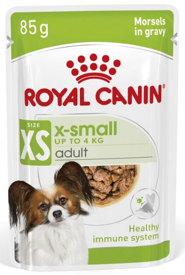 Royal Canin X-Small Adult w sosie 85 g - dla dorosłych psów do 4 kg - Image 1