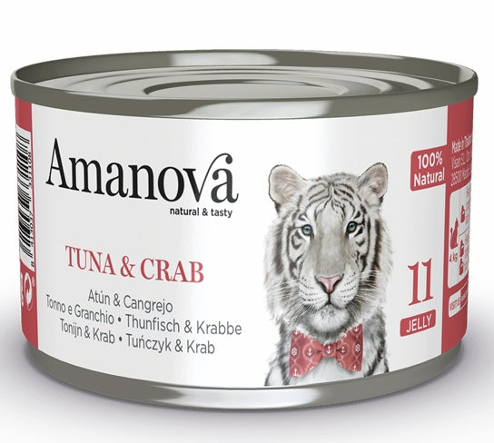 Amanova Cat Tuna & Crab – wysoka wilgotność 85% w delikatnej galaretce