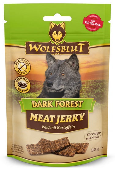 Wolfsblut Dog Meat Jerky Dark Forest 80g - Image 1