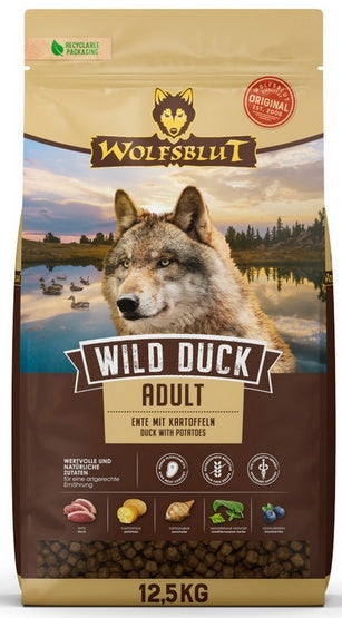 Wolfsblut Dog Wild Duck - bezzbożowa karma z kaczką 12,5 kg - Image 1