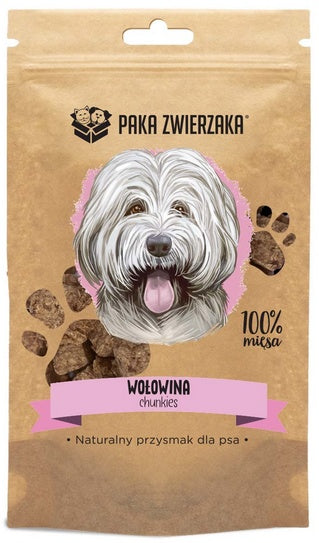 Paka Zwierzaka Chunkies wołowina 100% - ultra chrupiące kąski 70 g - Image 1