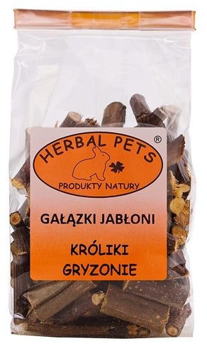 Gałązki jabłoni Herbal Pets 100 g - naturalne ścieranie siekaczy - Image 1