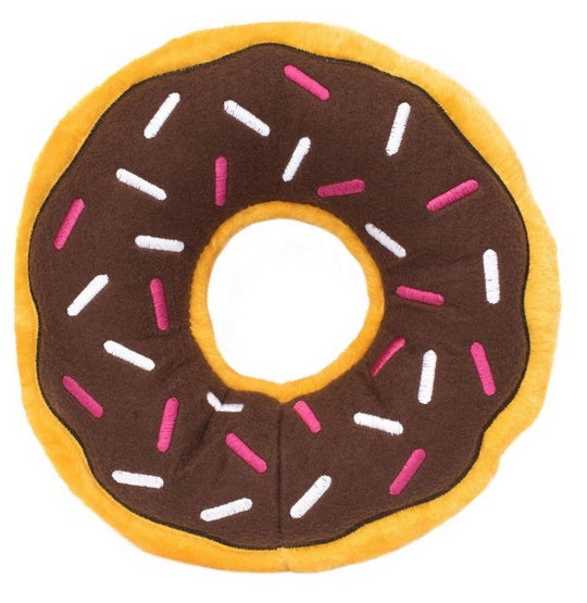 Pluszowy donut Jumbo ZippyPaws – 2 duże piszczałki i rozmiar dla dużych psów