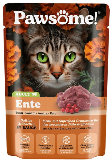Pawsome Adult Ente – kaczka saszetka 85g