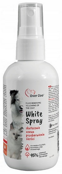 Over Zoo White Spray - płyn usuwający zażółcenia sierści  100ml - Image 1