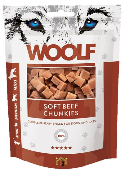 Woolf Soft Beef Chunkies 100g - Image 2
