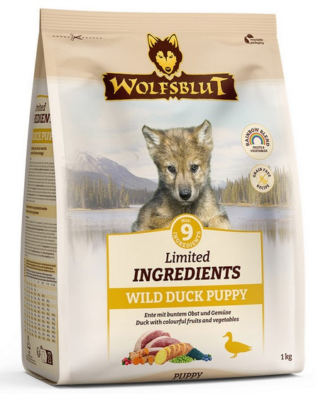 Wolfsblut Dog Limited Ingredients Wild Duck Puppy - kaczka i bataty 1kg - Image 1