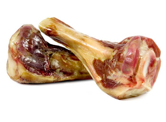 Mediterranean Natural Serrano Ham Bones połowa kości szynkowej z golonki 2 szt. 370 g – naturalnie suszona dla dłuższego żucia