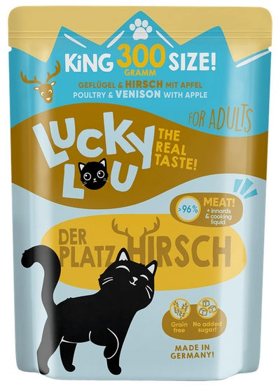 Lucky Lou Lifestage Adult Drób i jeleń saszetka 300g - Image 2