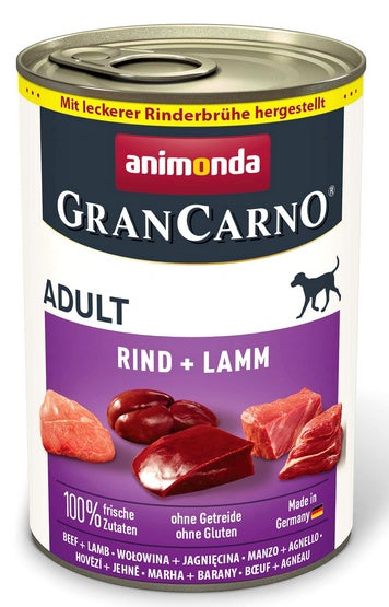 Animonda GranCarno Original Adult Rind Lamm Wołowina + Jagnięcina puszka 400g - Image 1